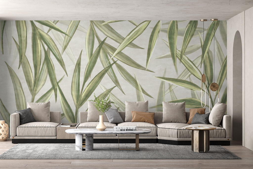 Narrow leaves crossing diagonally — interior 2