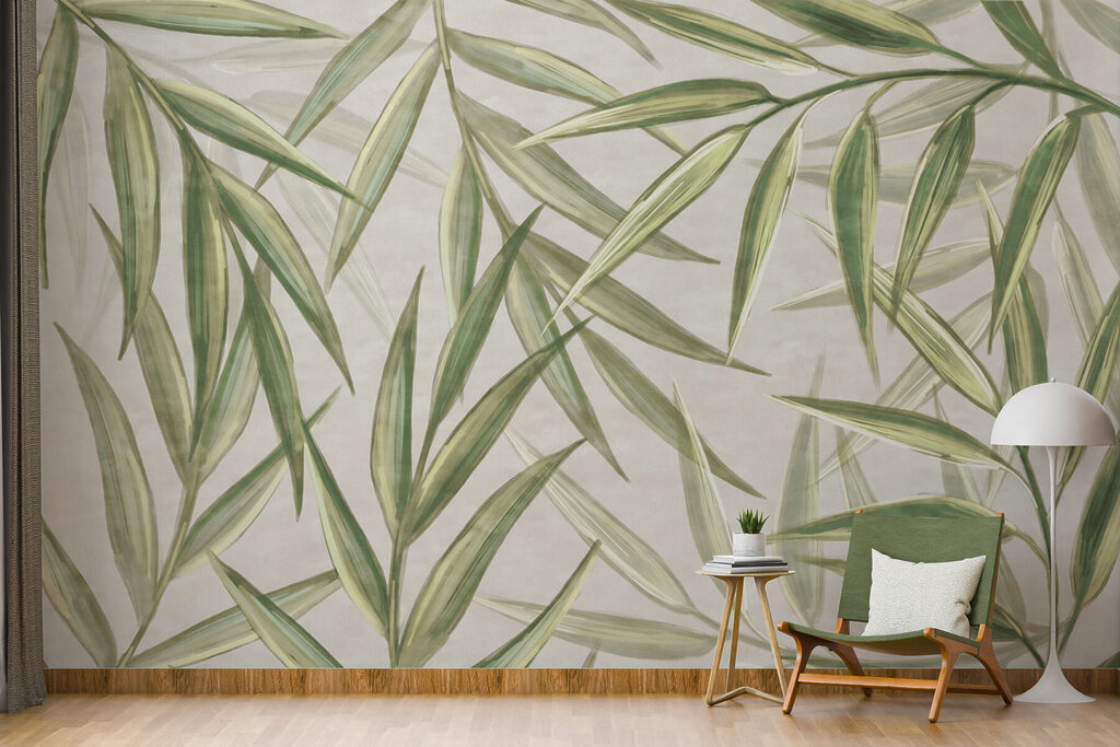Narrow leaves crossing diagonally — interior 4