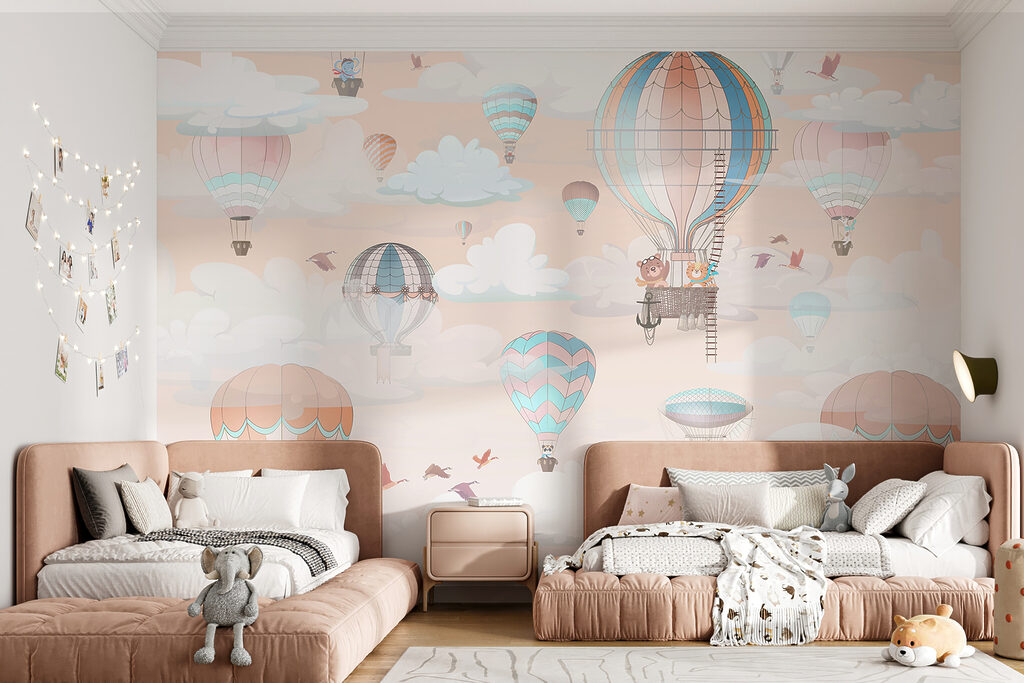 Pastel balloons among clouds — interior 3