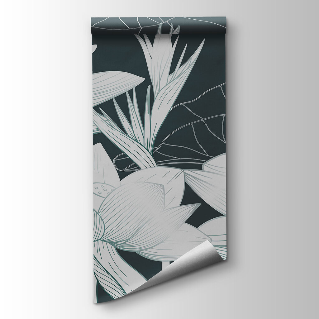 Flowers in line drawing — product view
