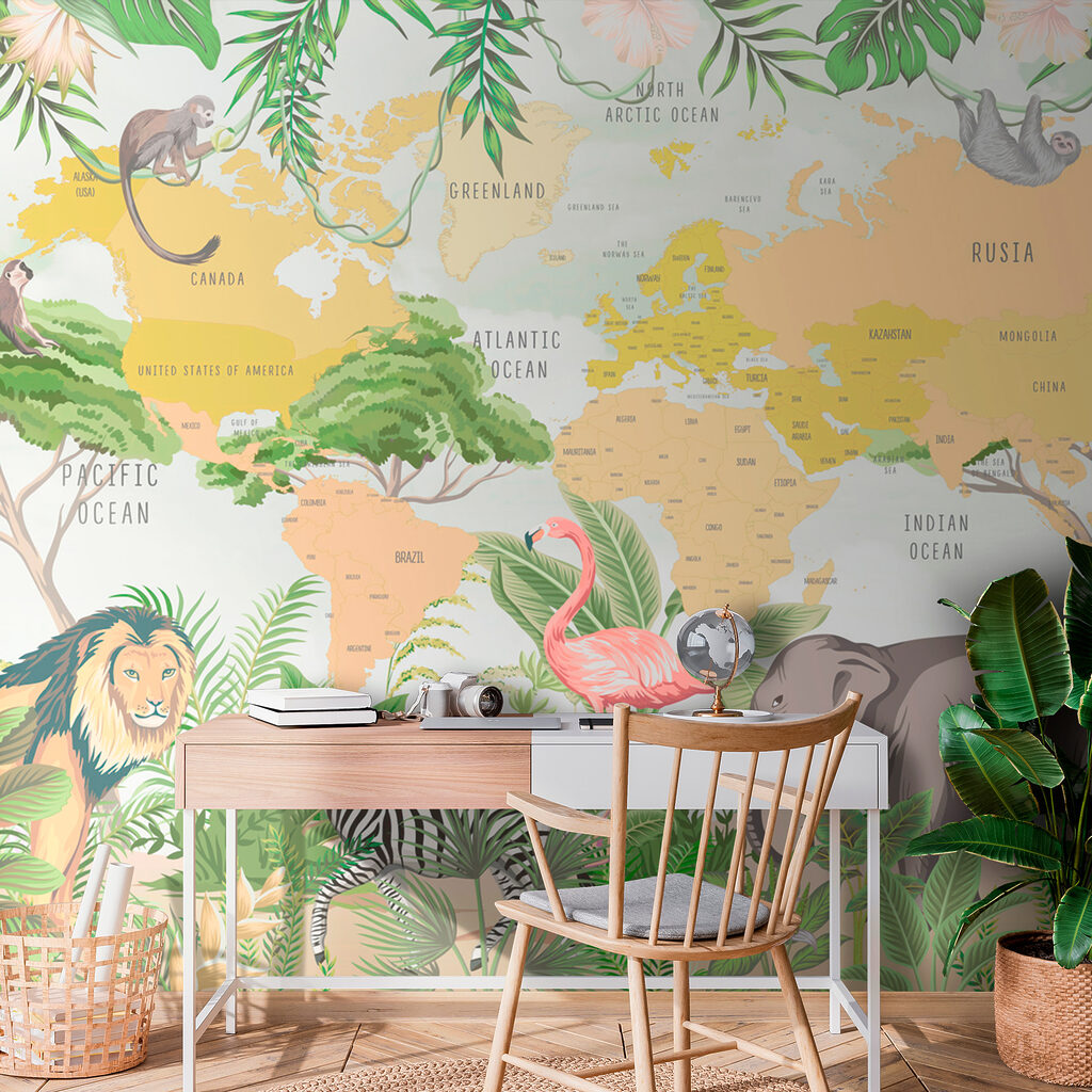 Wildlife World Map — interior 3