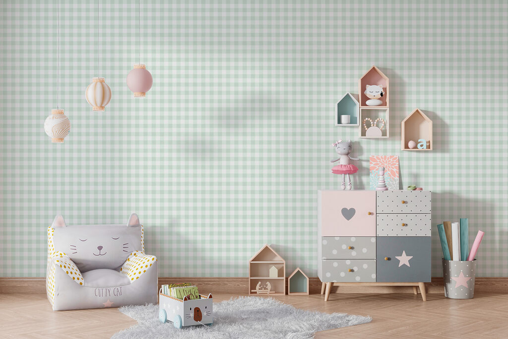 Small squares pattern — interior 1