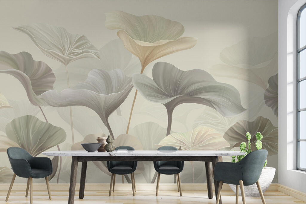 Fan leaves on stems — interior 4