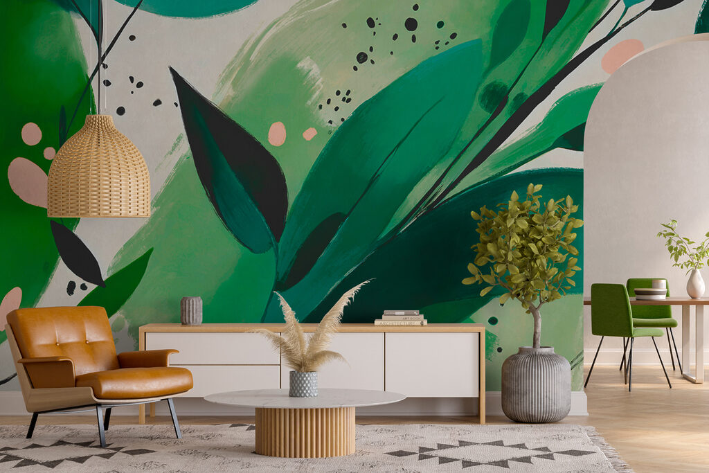 Botanical Brushstrokes in an interior
