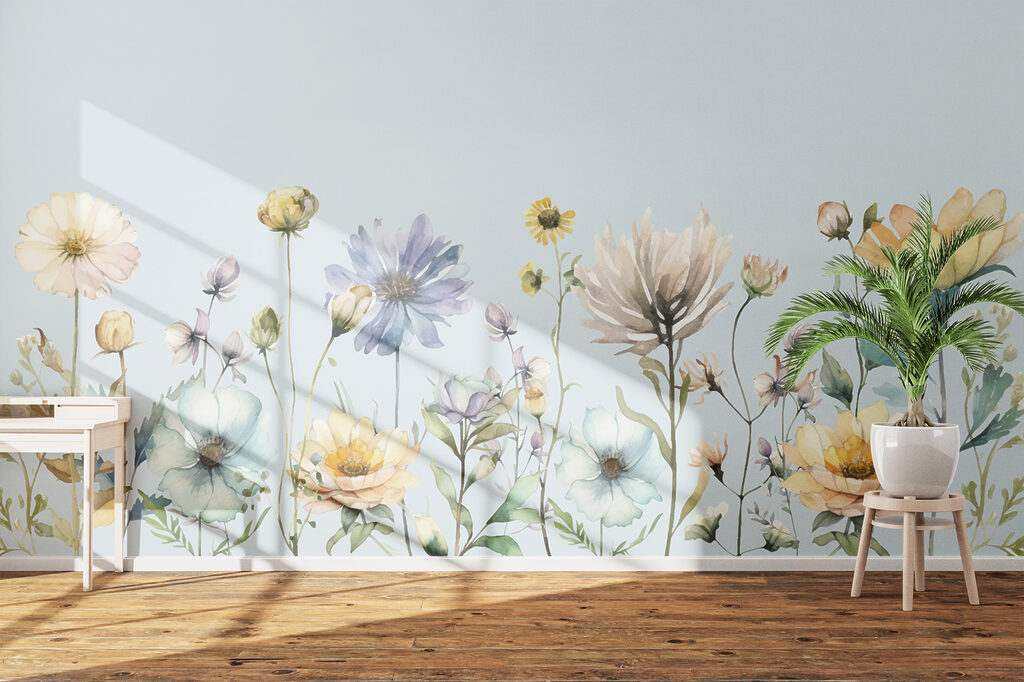 Wildflowers under blue sky — interior 2