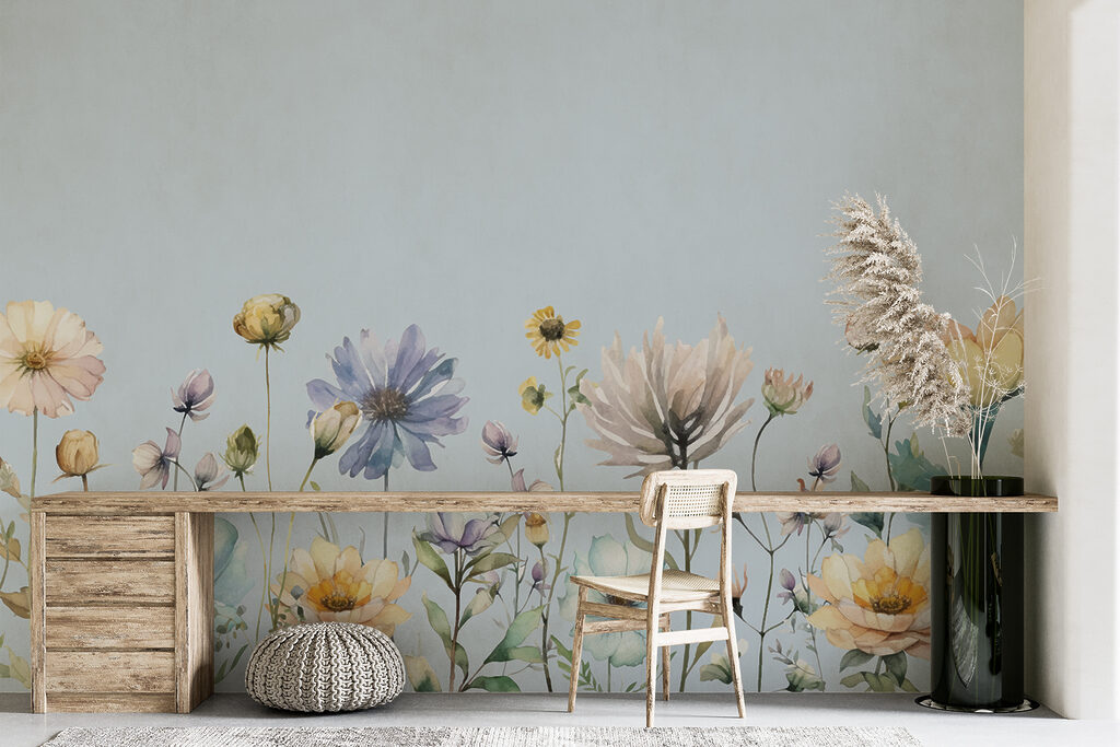 Wildflowers under blue sky — interior 4