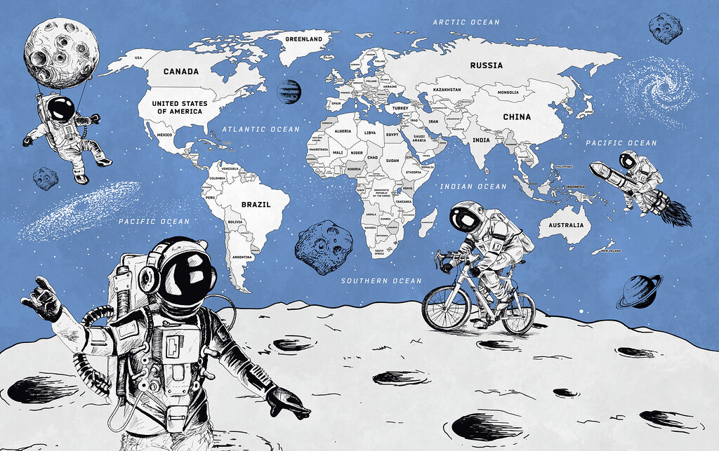 Moon Explorers Map — full design