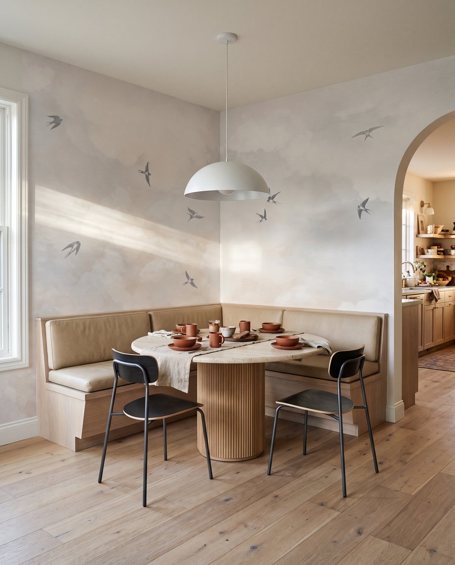 Birds Adrift in an interior