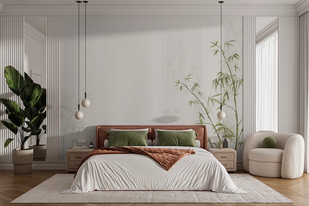Bamboo in Stillness in an interior