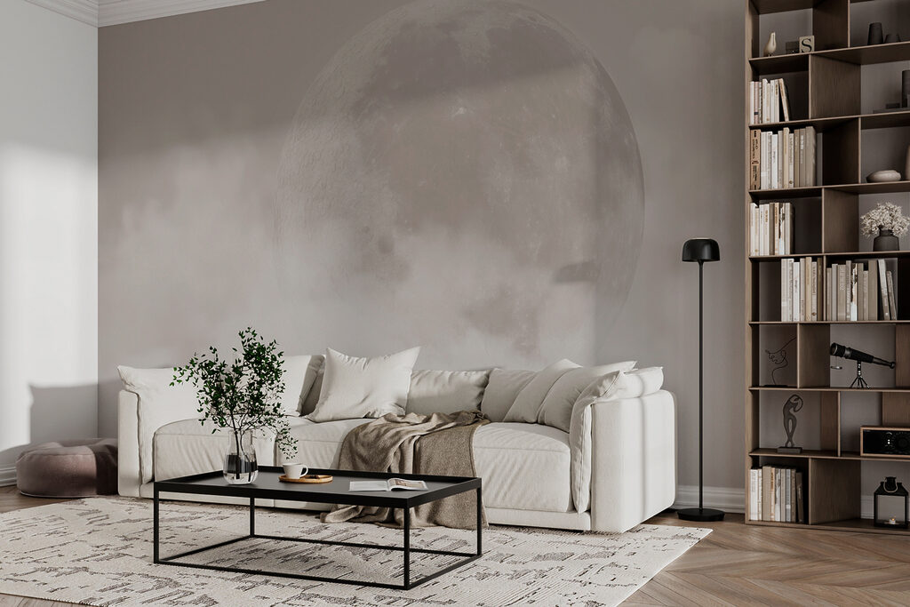 Moon behind the clouds — interior 2