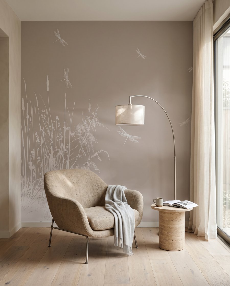 Dragonflies among grasses — interior 5