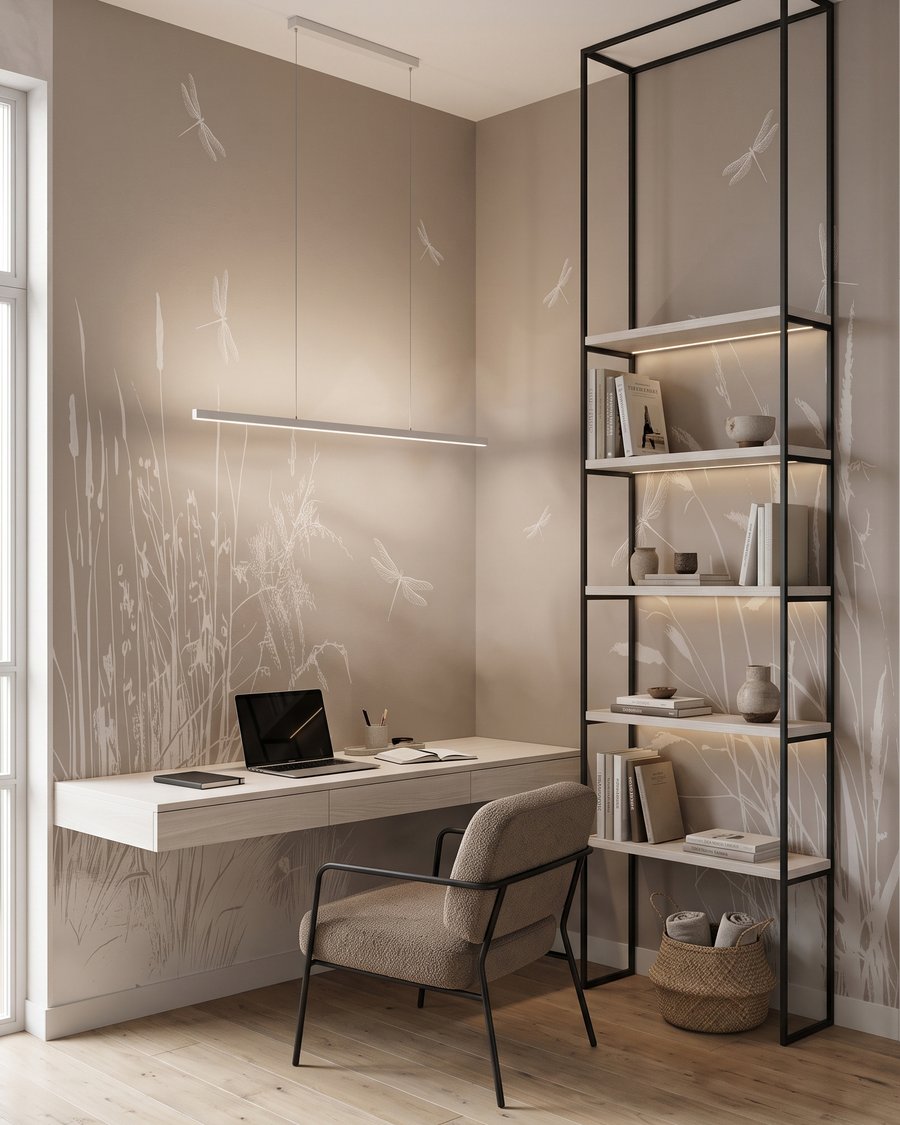 Dragonflies among grasses — interior 9