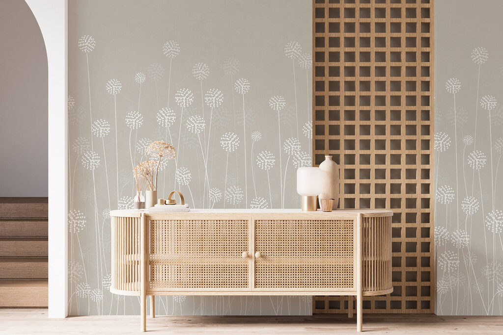 Flower heads on stems — interior 2