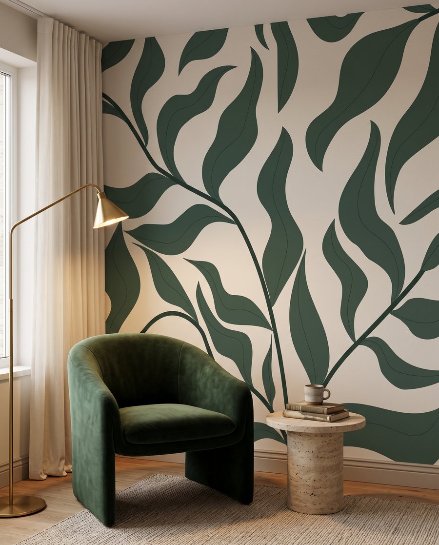 Wavy leaf branches — interior 4