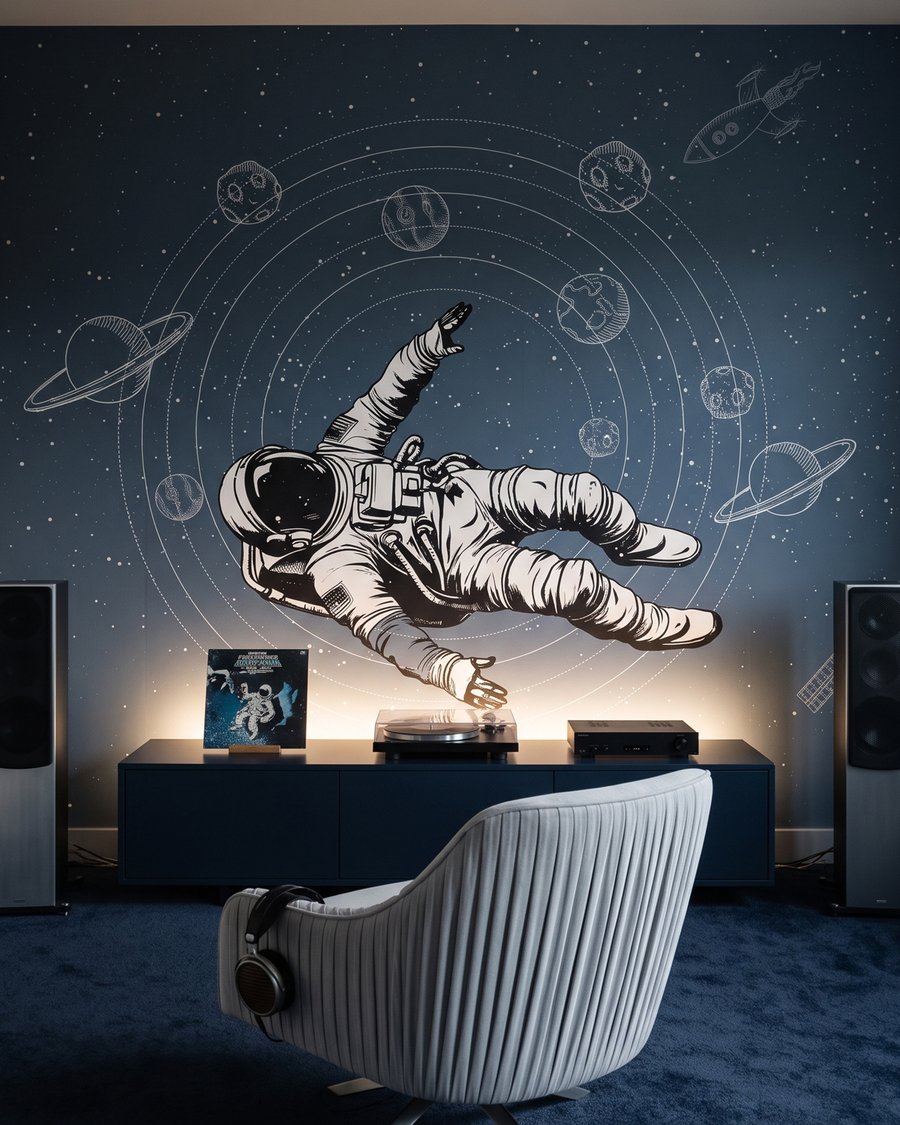 Astronaut in Orbit — interior 1