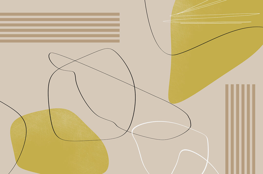 Rounded shapes and dashes — full design