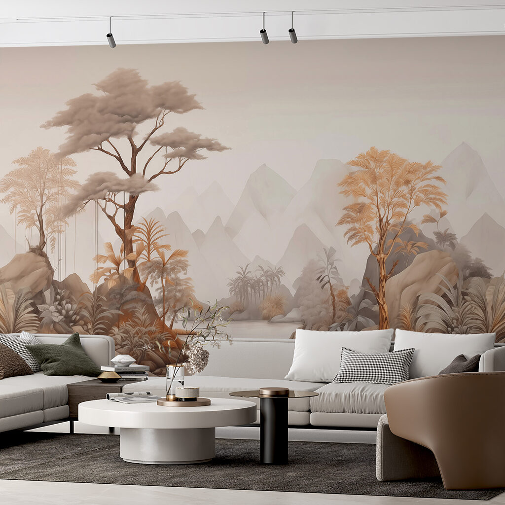 River between jungle trees — interior 1