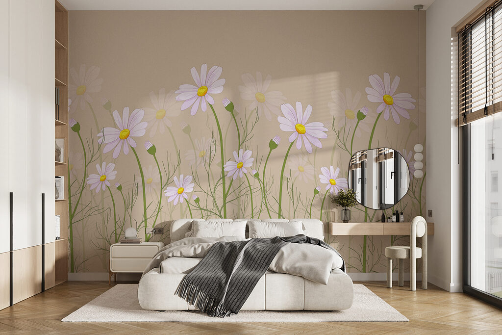 Daisies on slender stems — interior 1