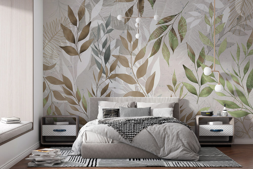 Sprigs over pale ornaments — interior 1