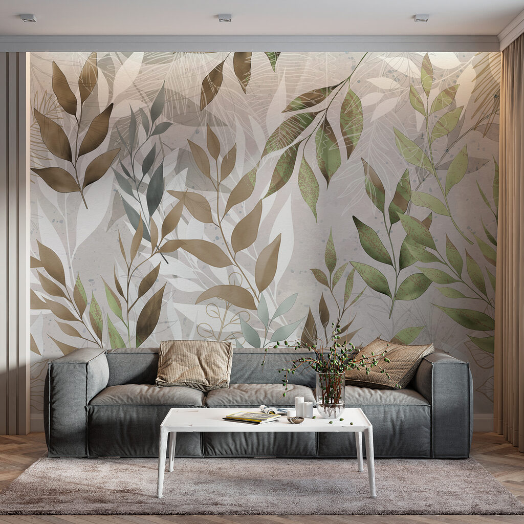 Sprigs over pale ornaments — interior 3