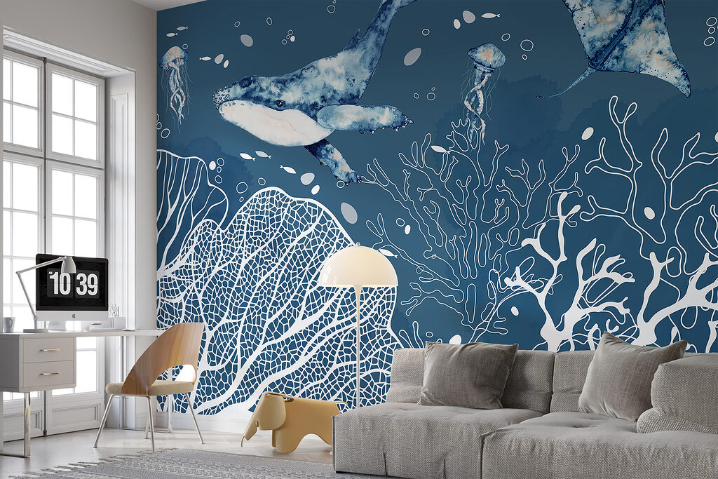 Whale and Rays — interior 3