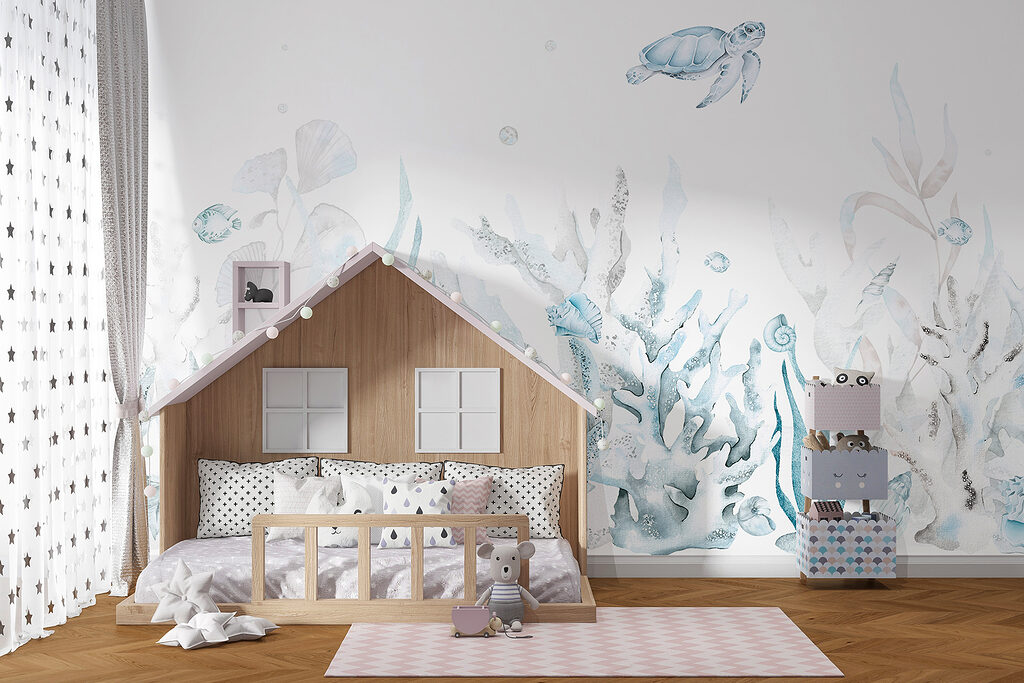 Turtle over sea gardens — interior 3