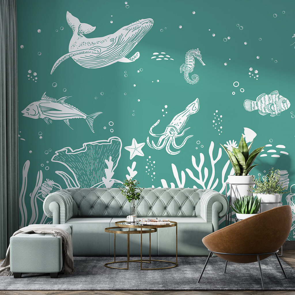Ocean Life in Chalk — interior 1