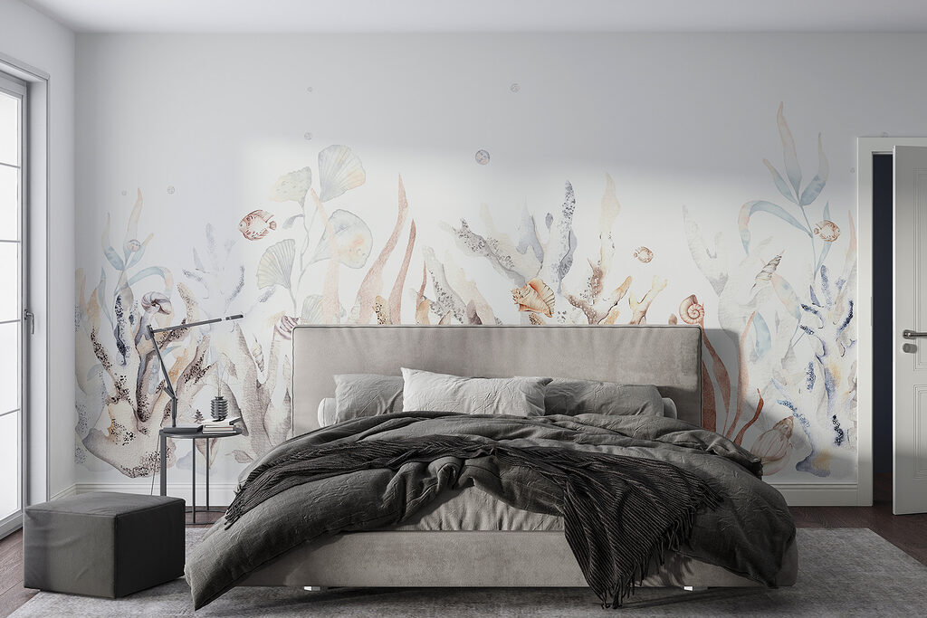 Pale coral garden — interior 2