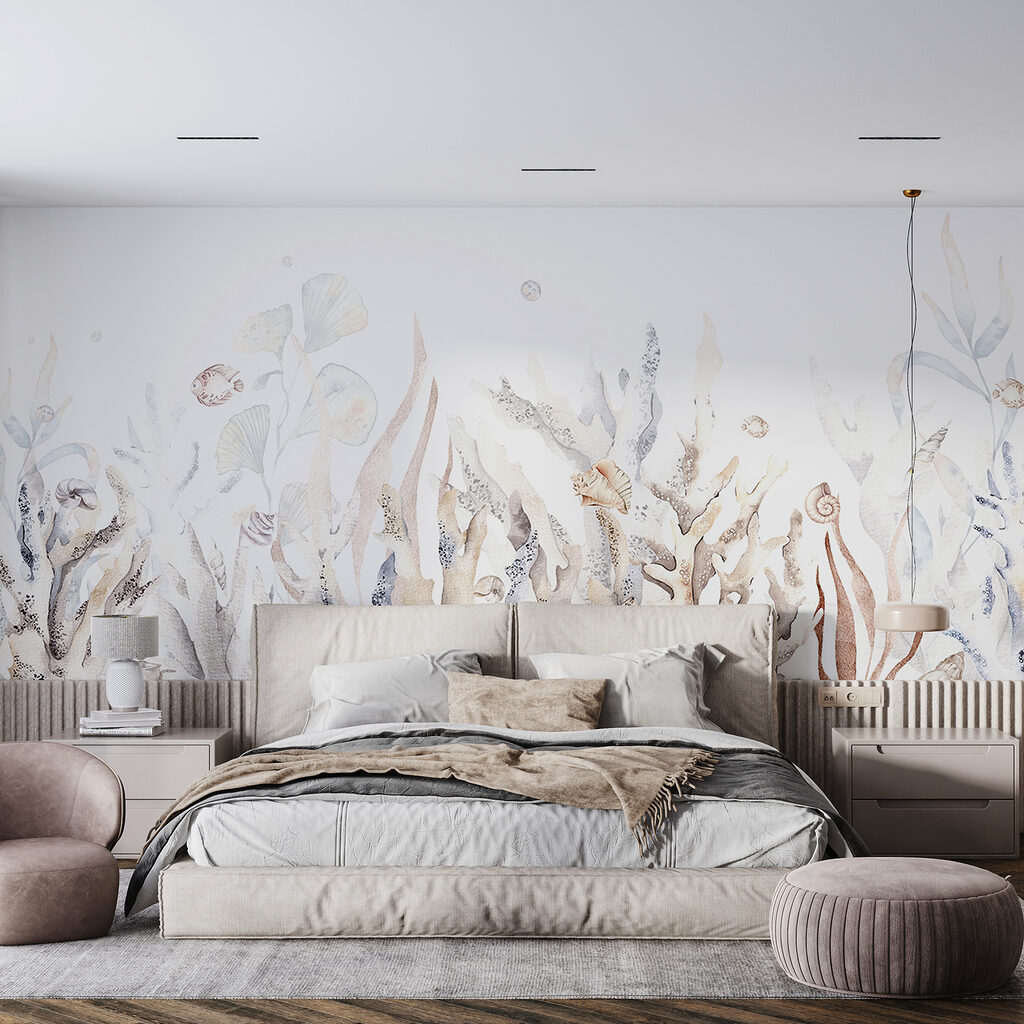 Pale coral garden — interior 3