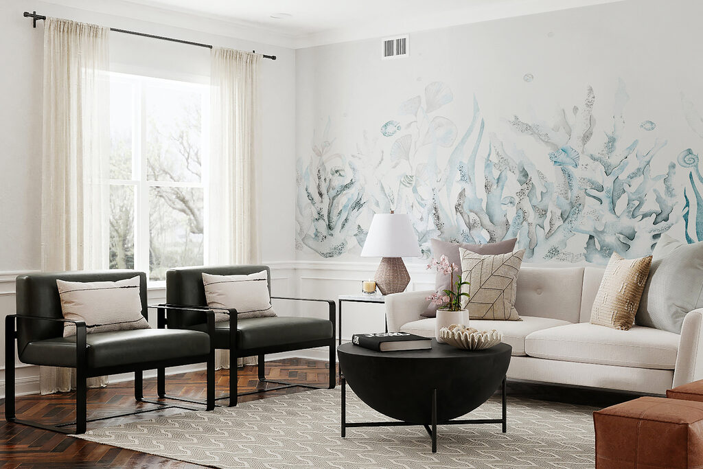 Coral in Watercolour — interior 2