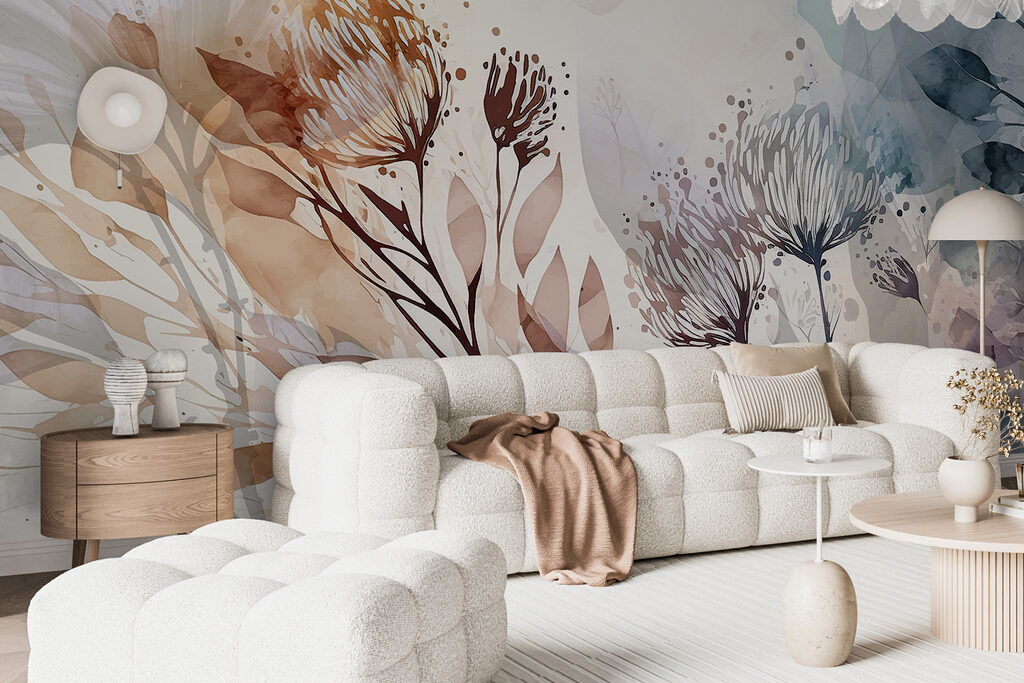 Stems in watercolour washes — interior 5