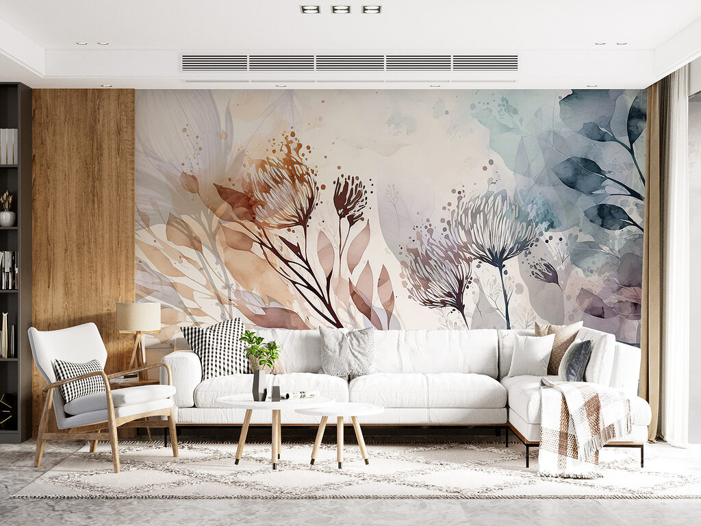 Stems in watercolour washes — interior 2