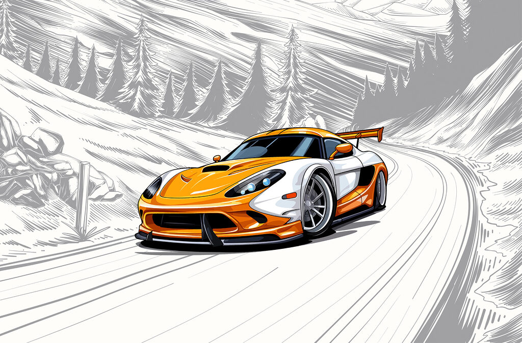 Winter Racetrack — full design