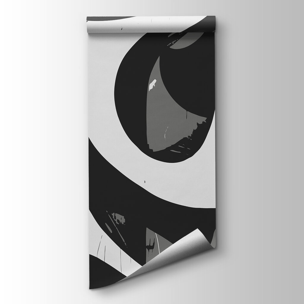 Bold black and white — product view