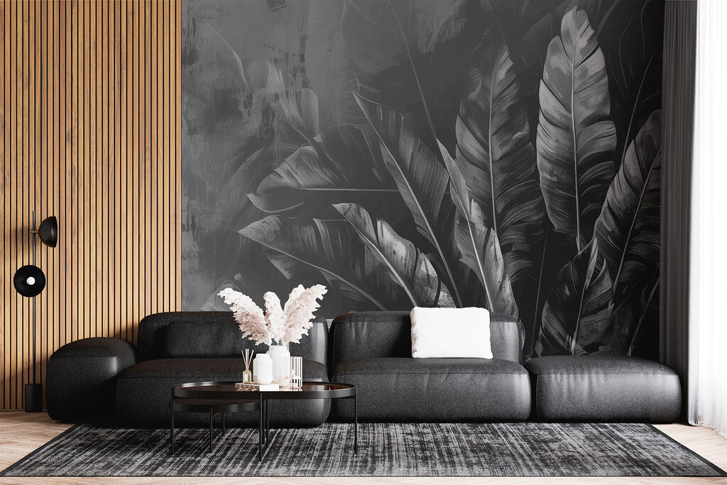Dark leaves in mist — interior 2