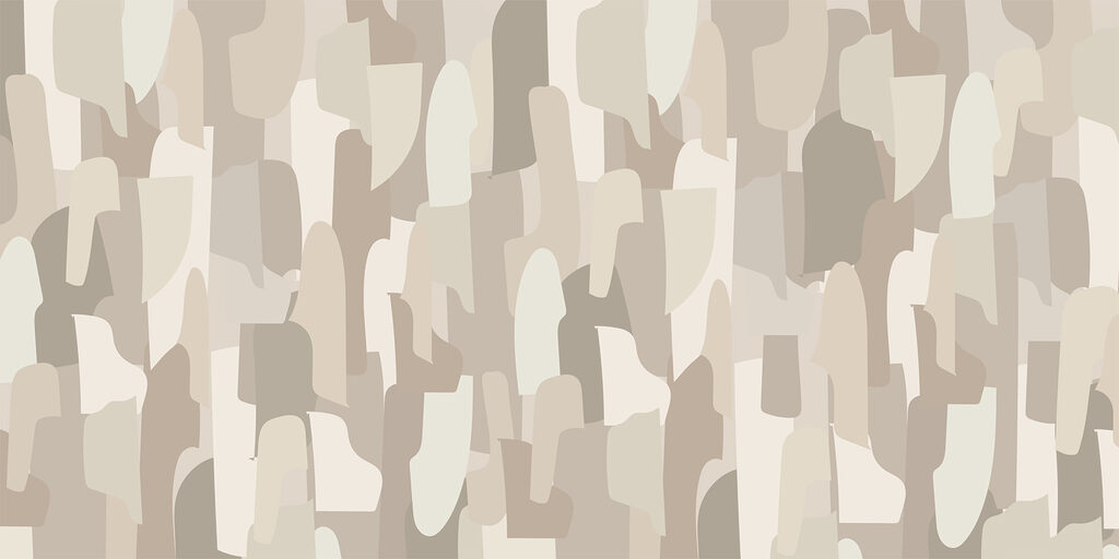 Patches in earth tones — full design