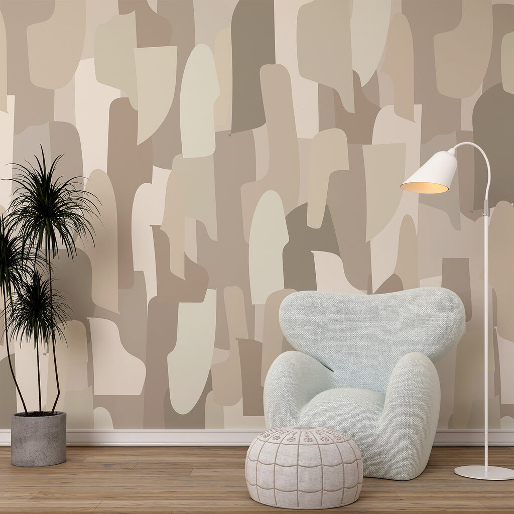Patches in earth tones — interior 2
