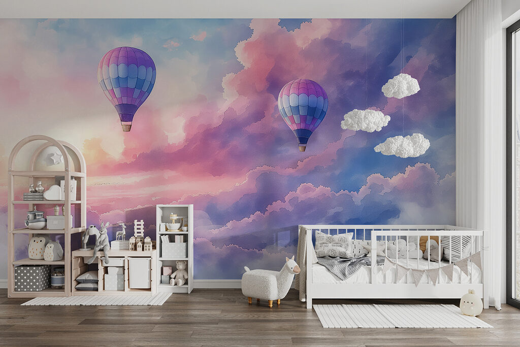 Balloons above pink clouds — interior 1