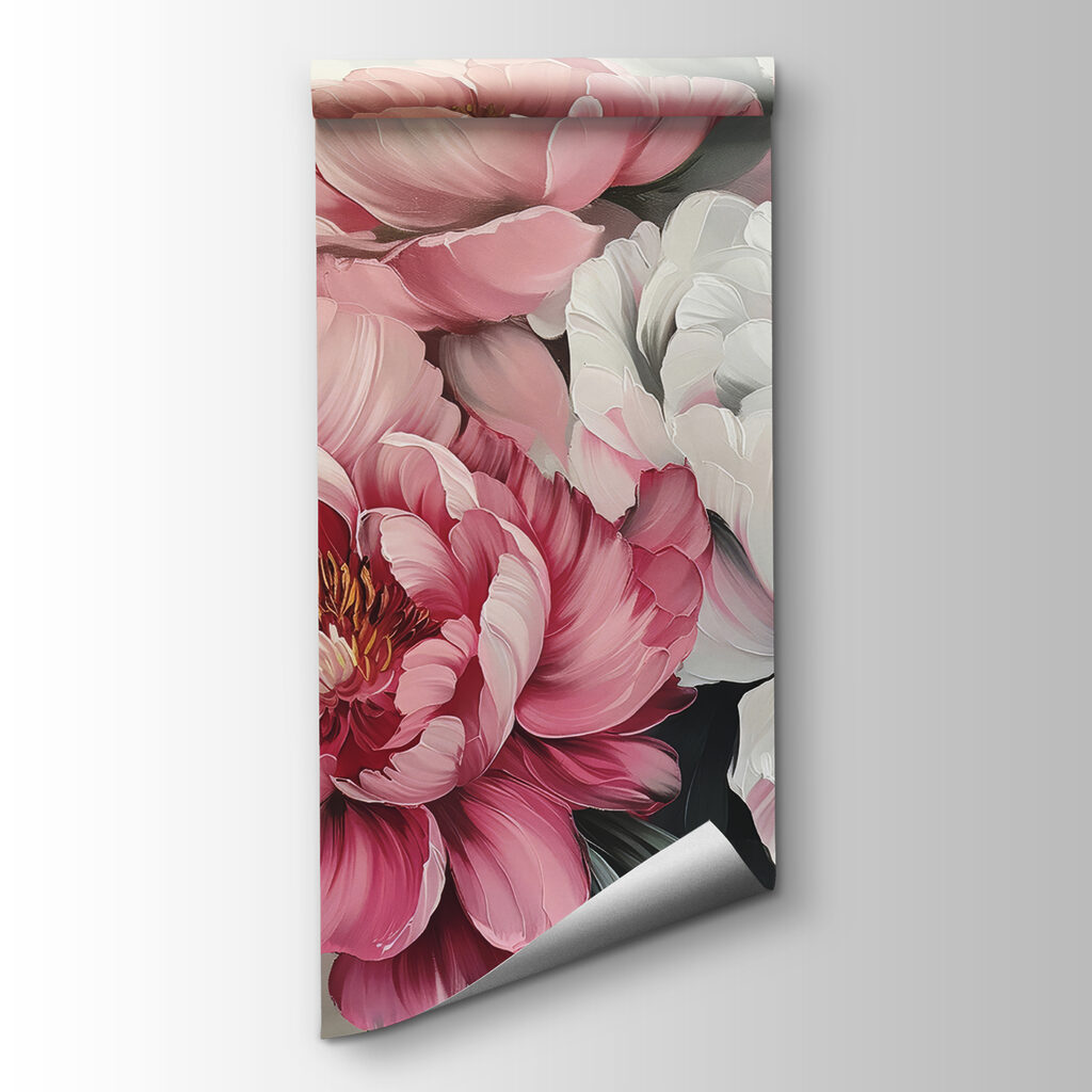 Full pink peonies — product view
