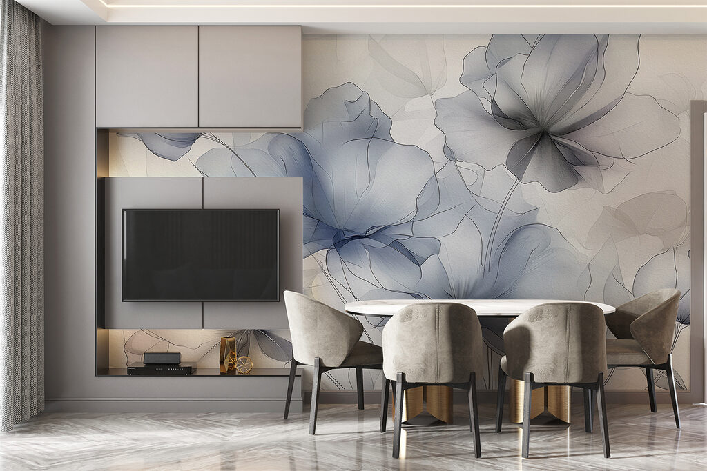 Translucent blue-grey flowers — interior 3