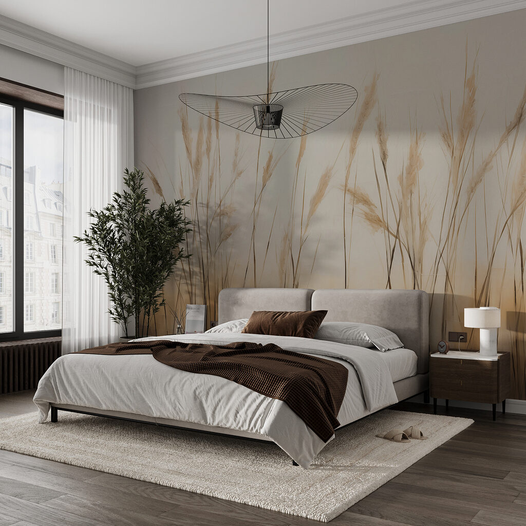 Grasses in sand mist — interior 1