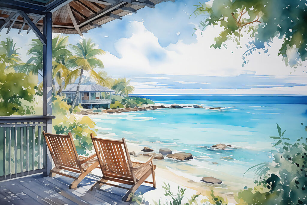 Chairs on a veranda — full design