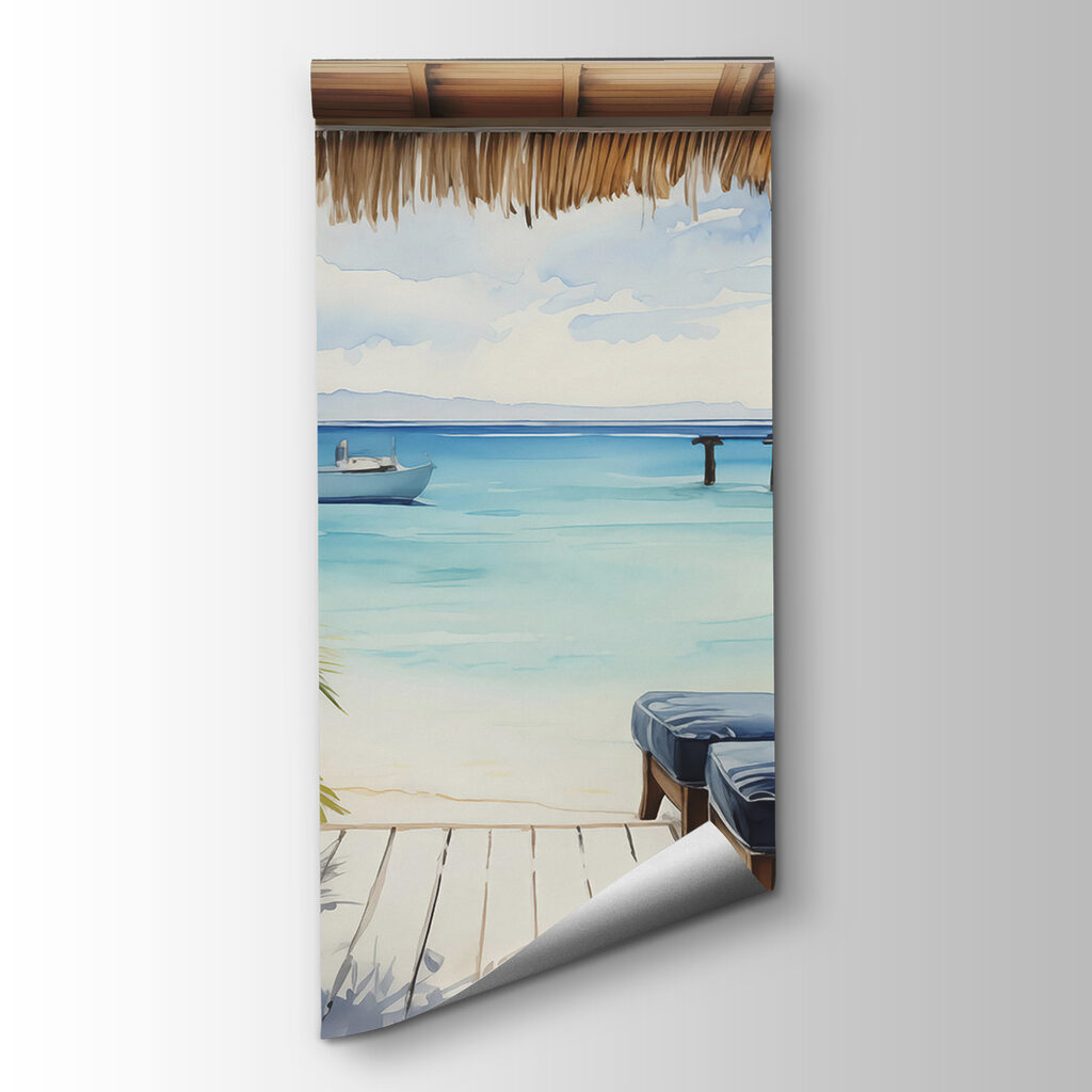 Veranda by turquoise water — product view
