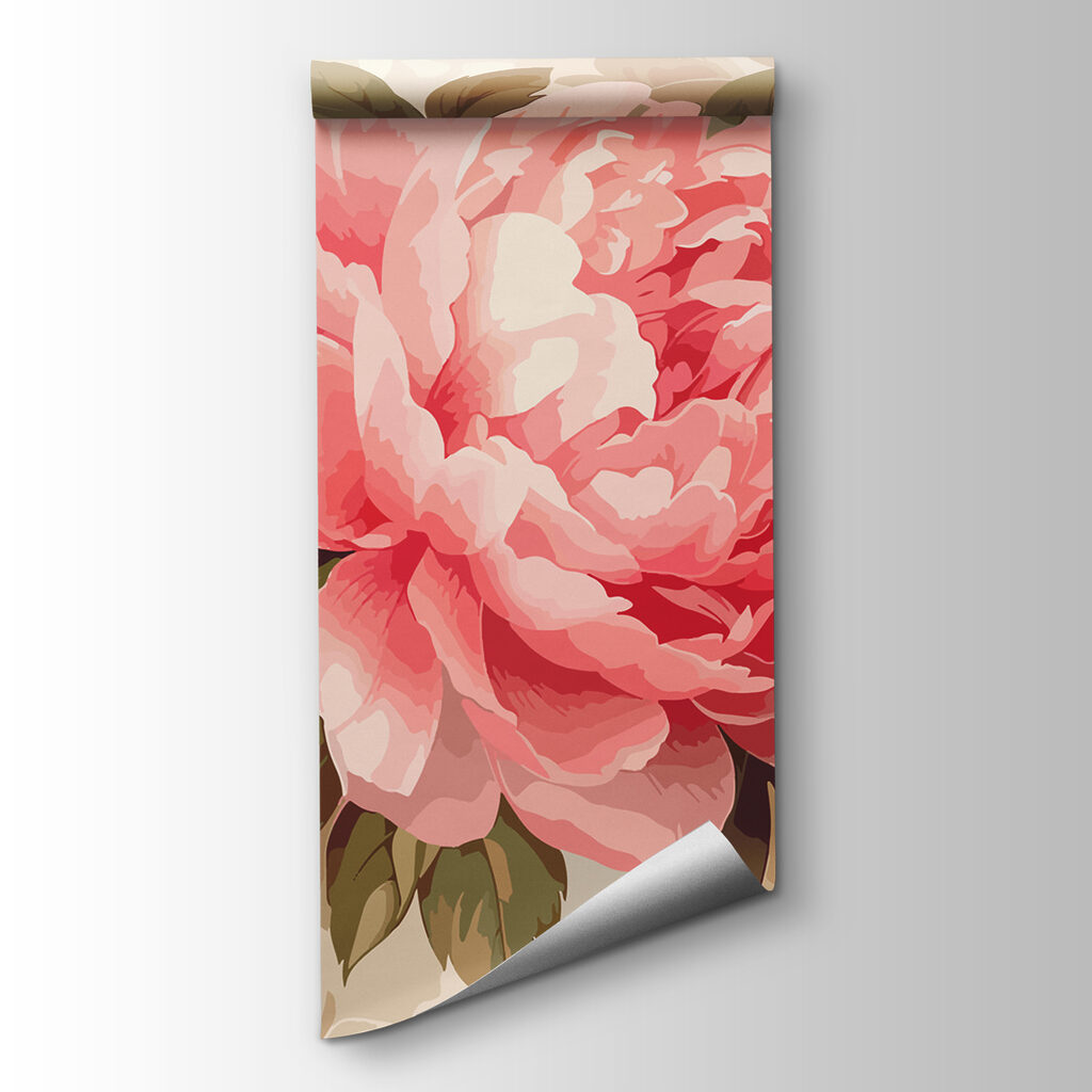 Peonies in warm paint — product view