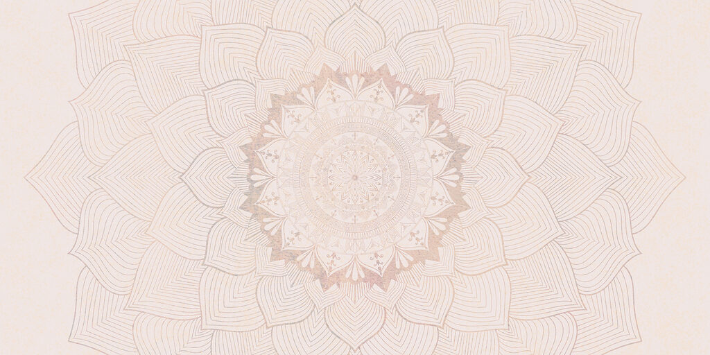 Fine line mandala — full design