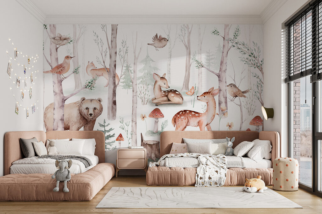 Forest deer and bear — interior 3