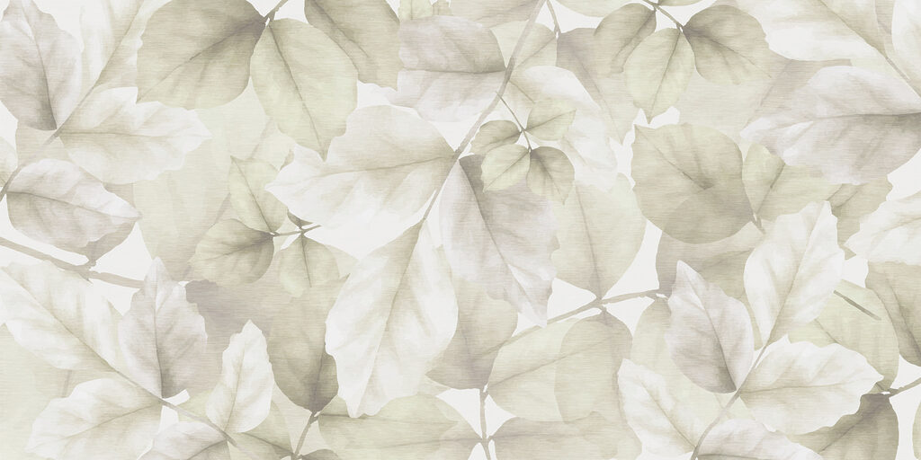Pale translucent leaves — full design