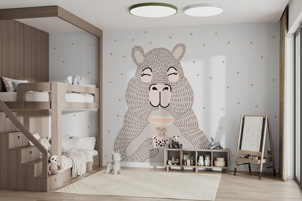 Bear with milk tea — interior 1