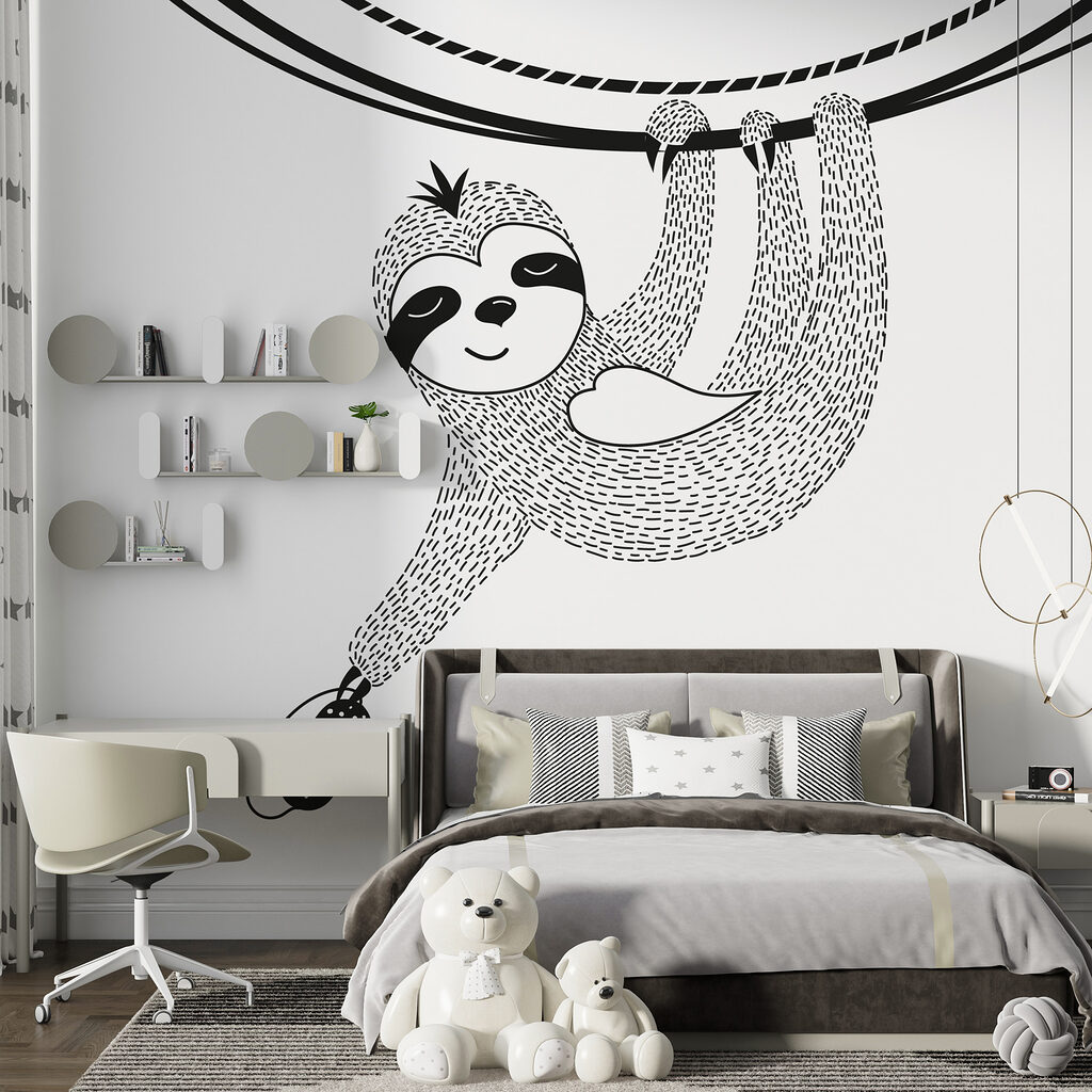 Sloth on a branch — interior 3