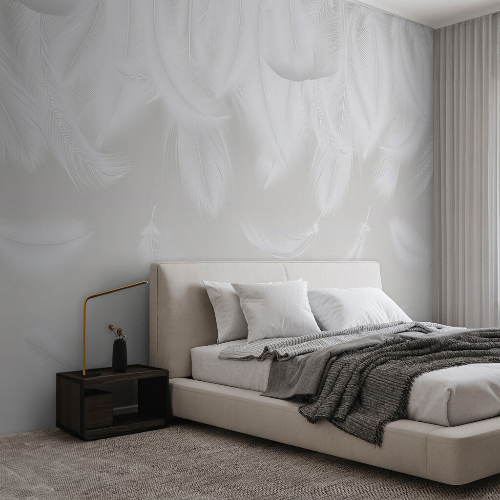 Feathers Falling Softly — interior 1